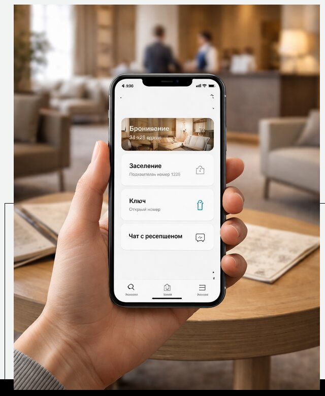 Мобильное приложение для гостей отеля в Вичуге, управление сервисом